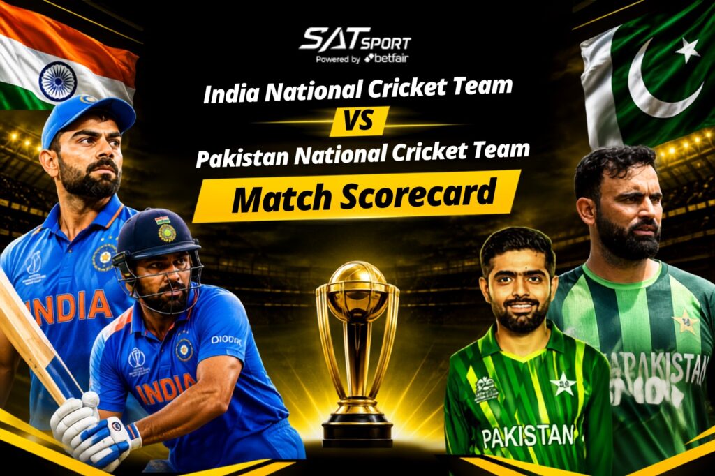 India National Cricket Team vs Pakistan National Cricket Team Match Scorecard