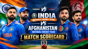 India National Cricket Team vs Afghanistan National Cricket Team Match Scorecard